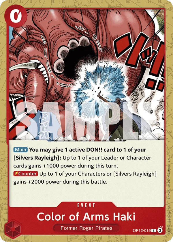 Color of Arms Haki OP12-019 – One Piece Card Game Event
