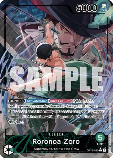 Roronoa Zoro OP12-020 (Alternate art)