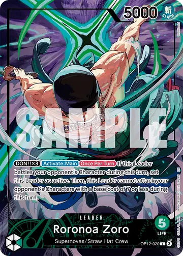 Roronoa Zoro OP12-020 (Alternate art)