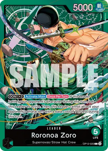 Roronoa Zoro OP12-020 (Alternate art)