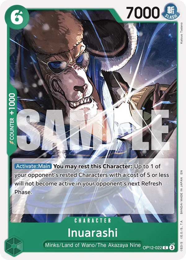 Inuarashi OP12-022 – One Piece Card Game Character