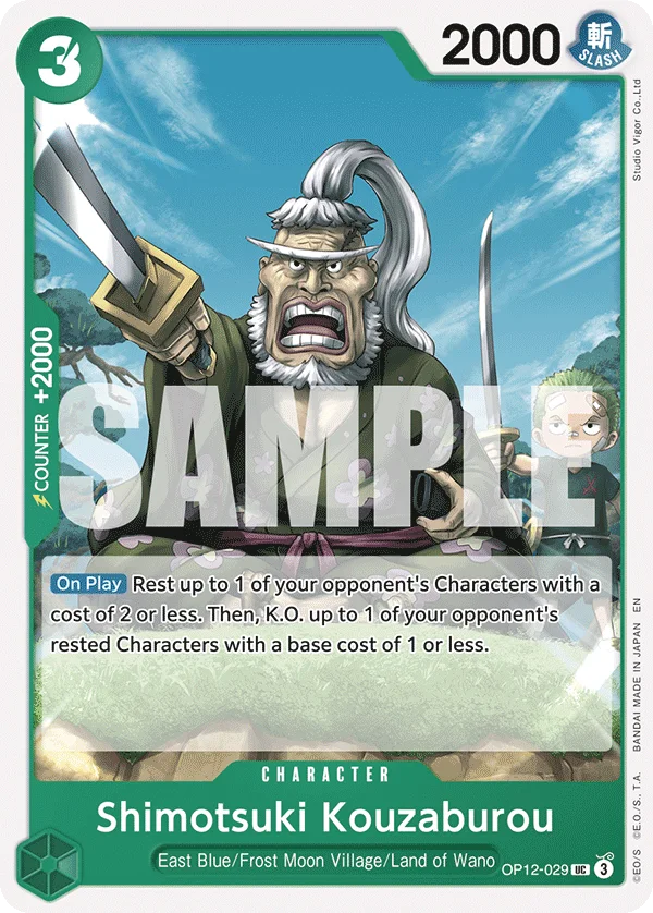 Shimotsuki Kouzaburou OP12-029 – One Piece Card Game Character