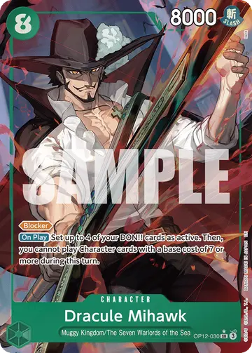 Dracule Mihawk OP12-030 (Alternate art)