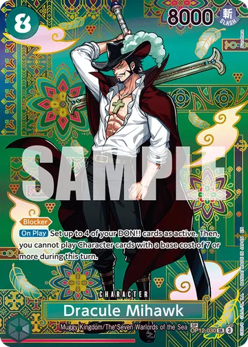 Dracule Mihawk OP12-030 (Alternate art)