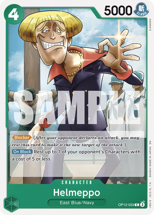 Helmeppo OP12-033 – One Piece Card Game Character