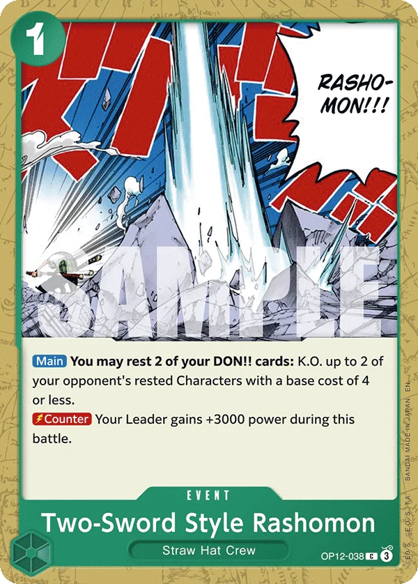 Two-Sword Style Rashomon OP12-038 – One Piece Card Game Event