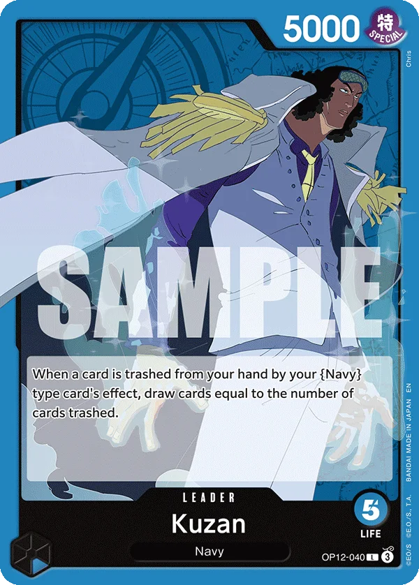 Kuzan OP12-040 – One Piece Card Game Leader