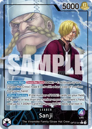 Sanji OP12-041 (Alternate art)