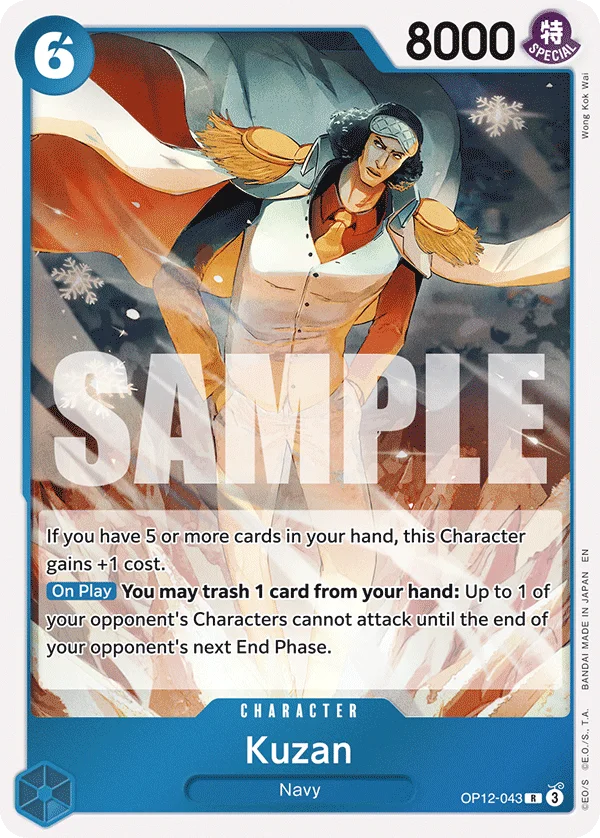 Kuzan OP12-043 – One Piece Card Game Character