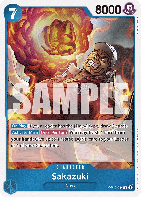 Sakazuki OP12-044 – One Piece Card Game Character