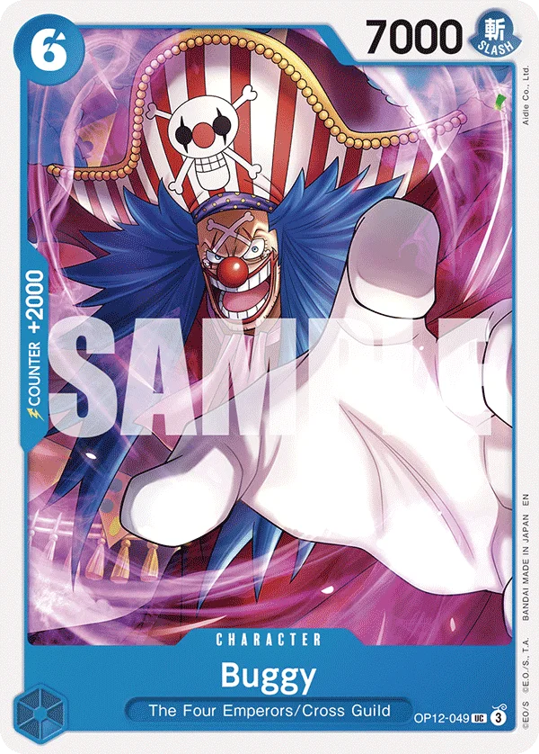 Buggy OP12-049 – One Piece Card Game Character