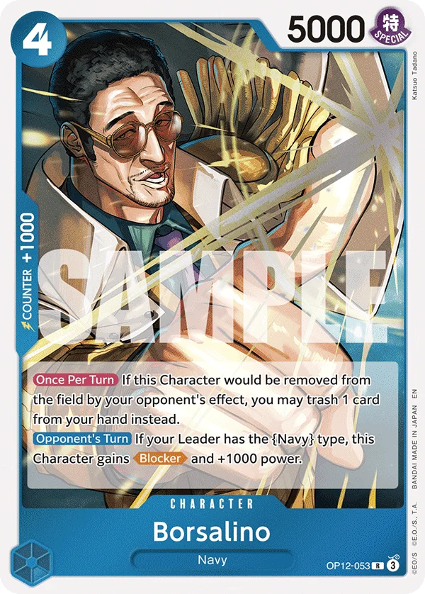 Borsalino OP12-053 – One Piece Card Game Character