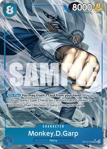 Monkey.D.Garp OP12-056 (Alternate art)