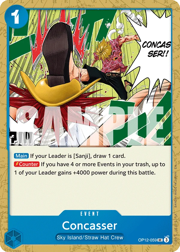 Concasser OP12-059 – One Piece Card Game Event