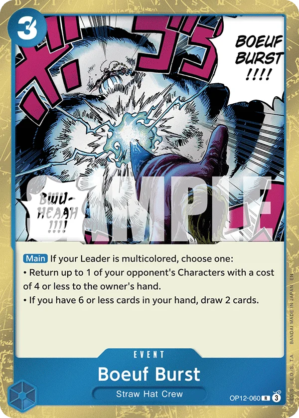 Boeuf Burst OP12-060 – One Piece Card Game Event