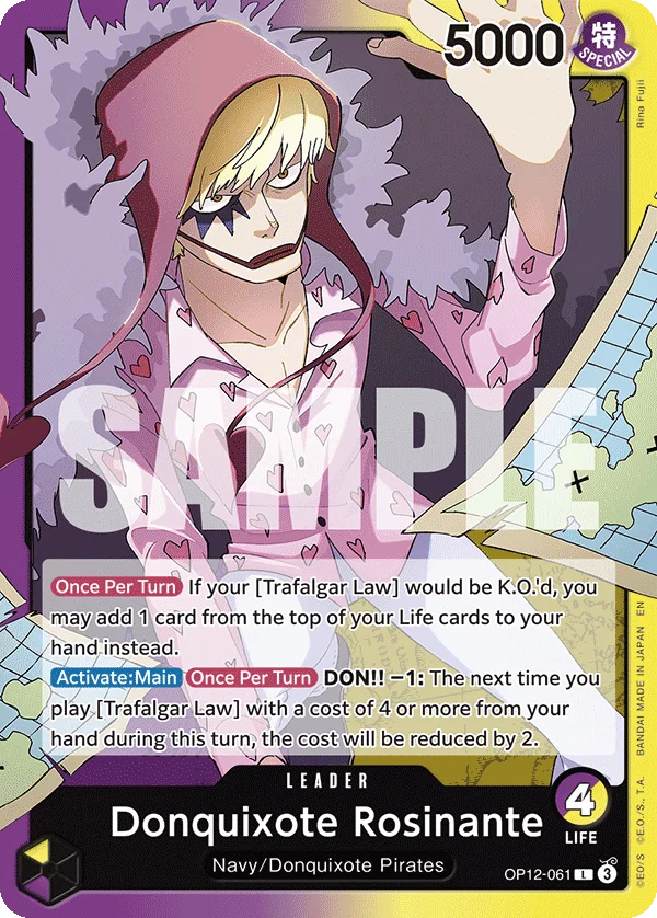 Donquixote Rosinante OP12-061 – One Piece Card Game Leader