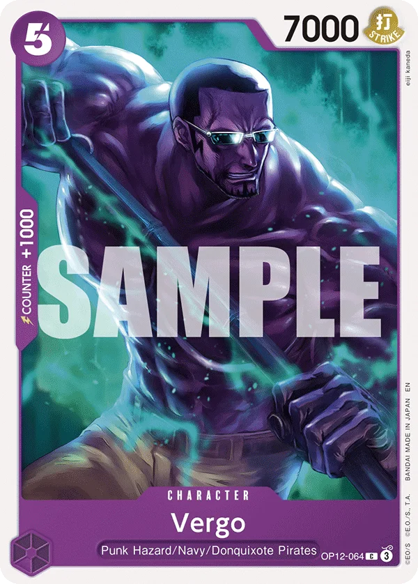 Vergo OP12-064 – One Piece Card Game Character