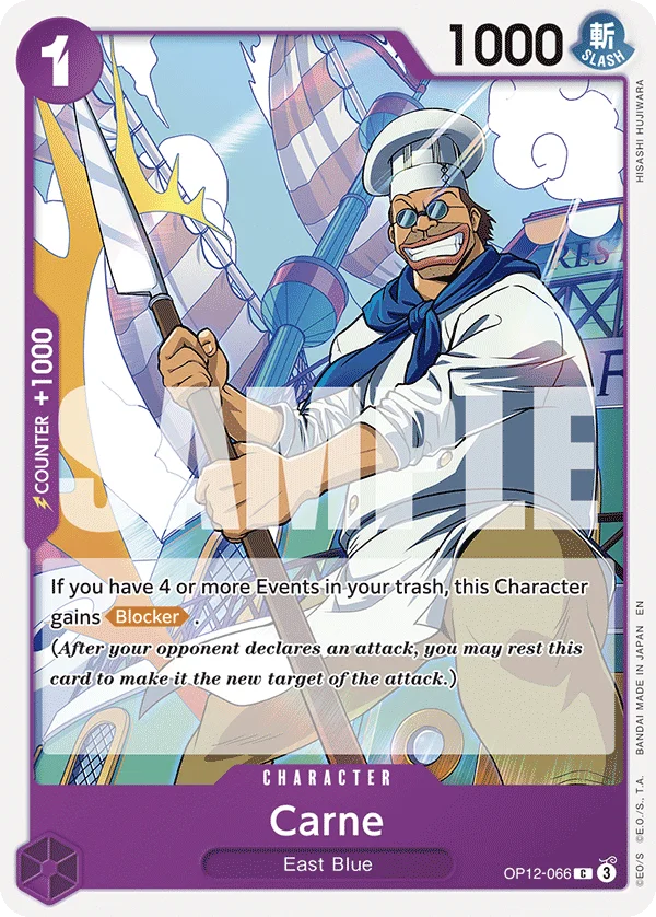 Carne OP12-066 – One Piece Card Game Character
