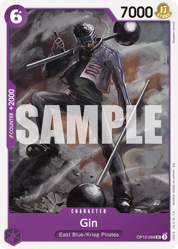 Gin OP12-068 – One Piece Card Game Character