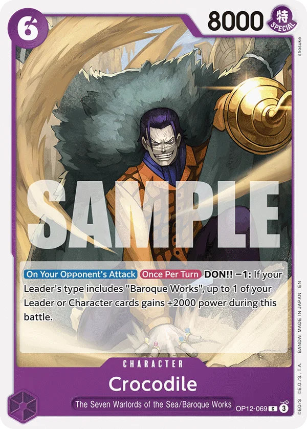 Crocodile OP12-069 – One Piece Card Game Character