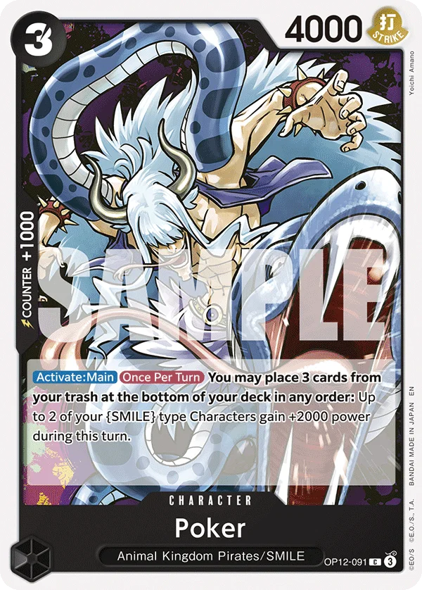 Poker OP12-091 – One Piece Card Game Character