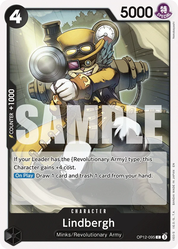 Lindbergh OP12-095 – One Piece Card Game Character