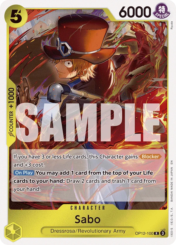 Sabo OP12-100 – One Piece Card Game Character