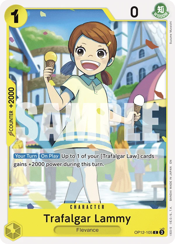 Trafalgar Lammy OP12-105 – One Piece Card Game Character