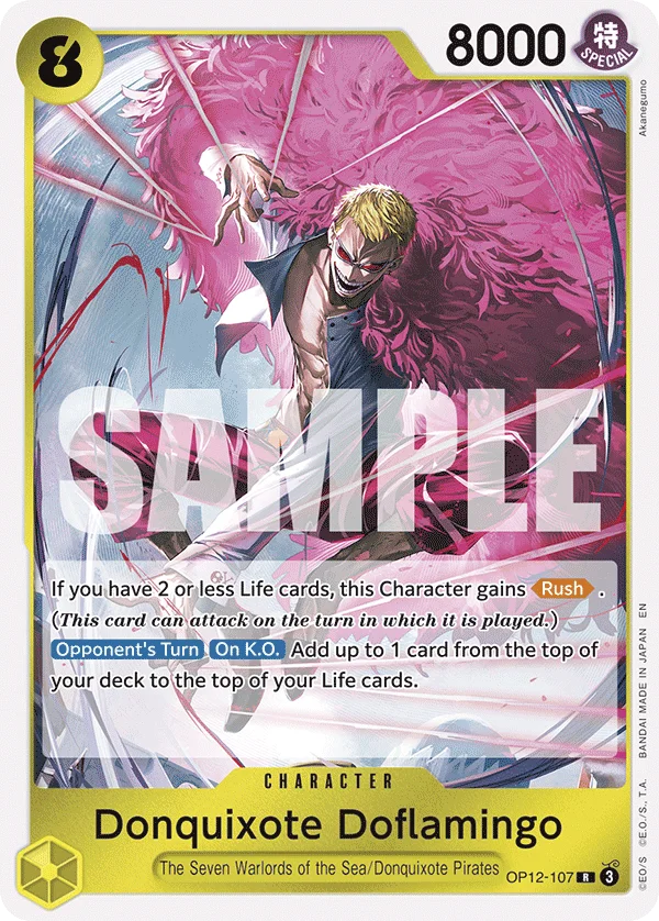 Donquixote Doflamingo OP12-107 – One Piece Card Game Character