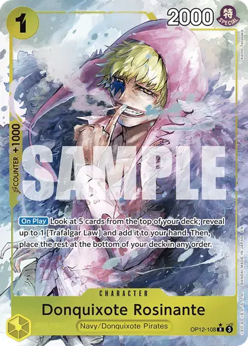 Donquixote Rosinante OP12-108 (Alternate art)