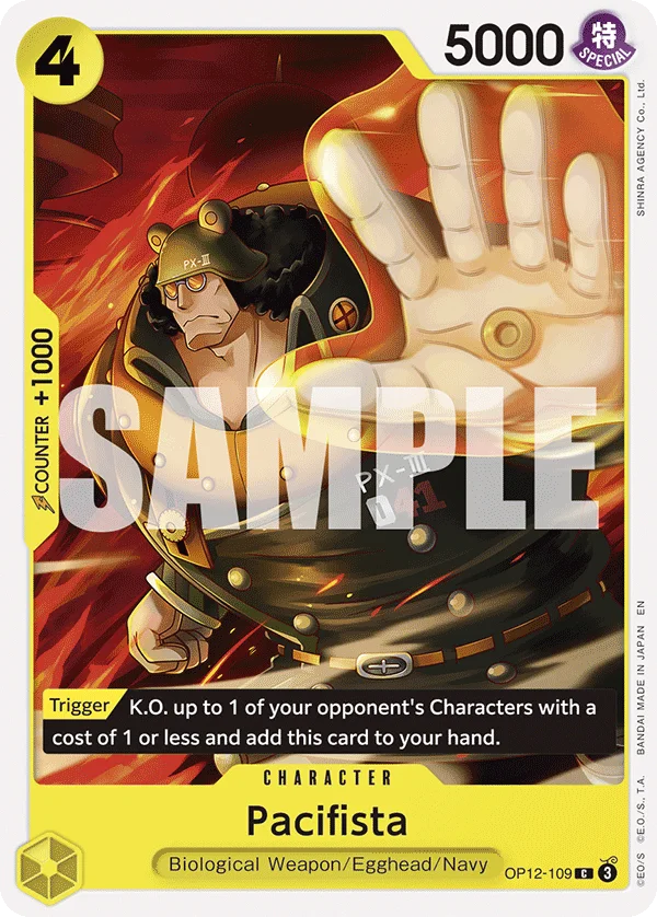 Pacifista OP12-109 – One Piece Card Game Character