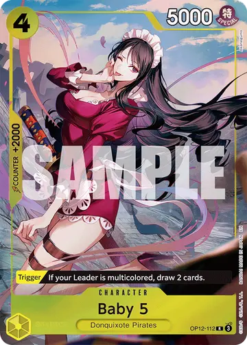 Baby 5 OP12-112 (Alternate art)