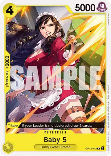 Baby 5 OP12-112 (Alternate art)