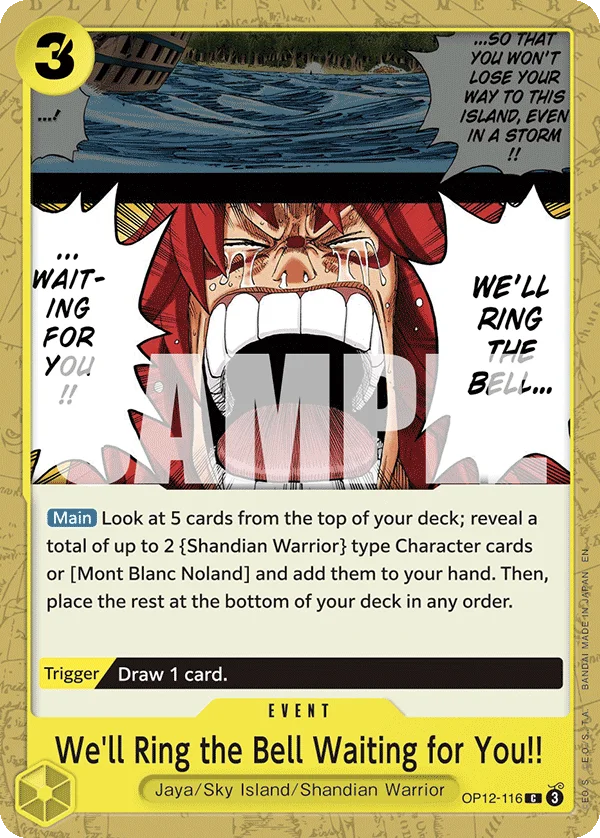 We'll Ring the Bell Waiting for You!! OP12-116 – One Piece Card Game Event