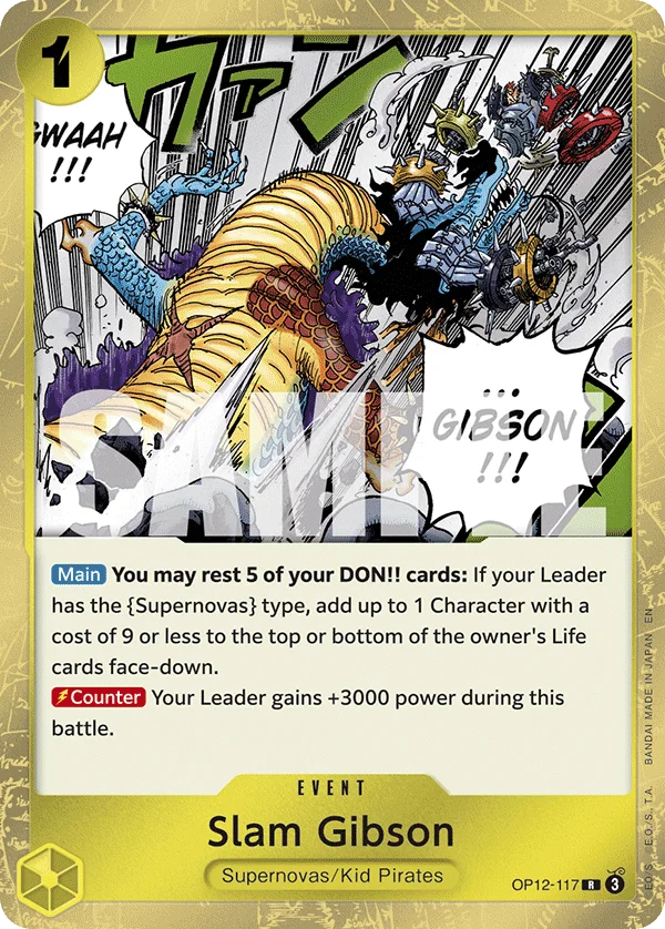 Slam Gibson OP12-117 – One Piece Card Game Event