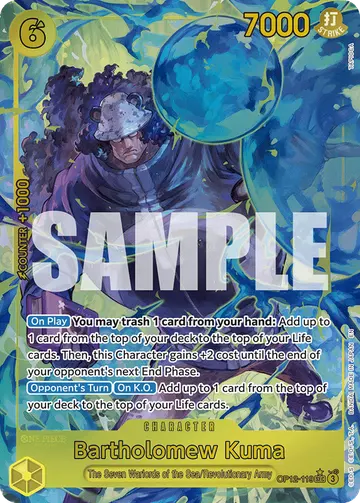 Bartholomew Kuma OP12-119 (Alternate art)