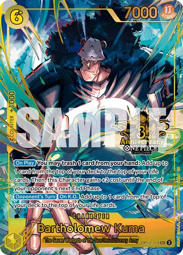 Bartholomew Kuma OP12-119 (Alternate art)