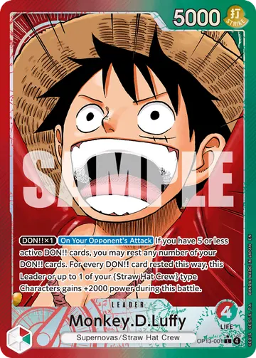 Monkey.D.Luffy OP13-001 (Alternate art)