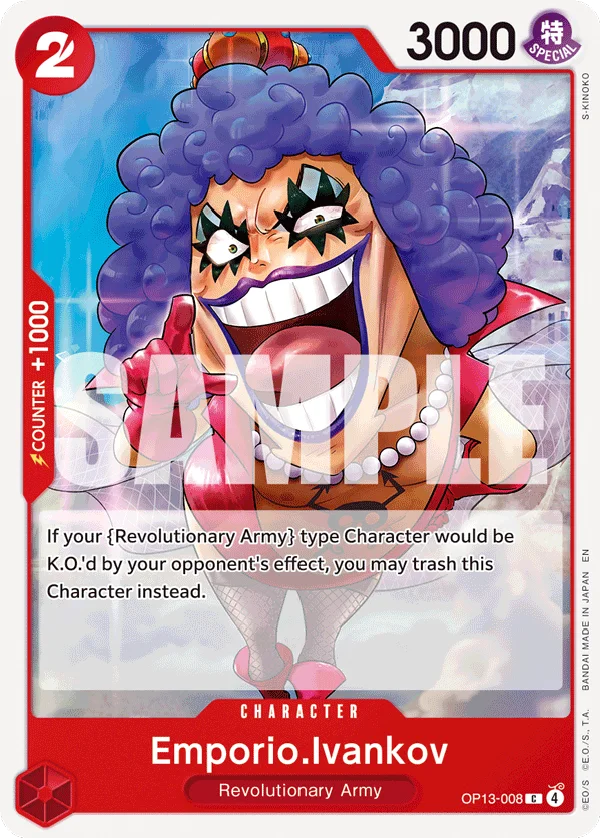 Emporio.Ivankov OP13-008 – One Piece Card Game Character
