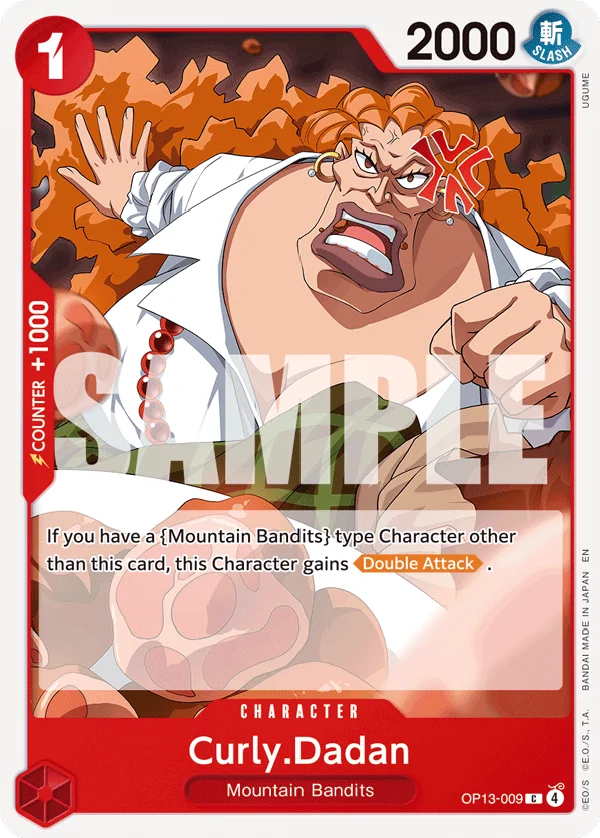Curly.Dadan OP13-009 – One Piece Card Game Character