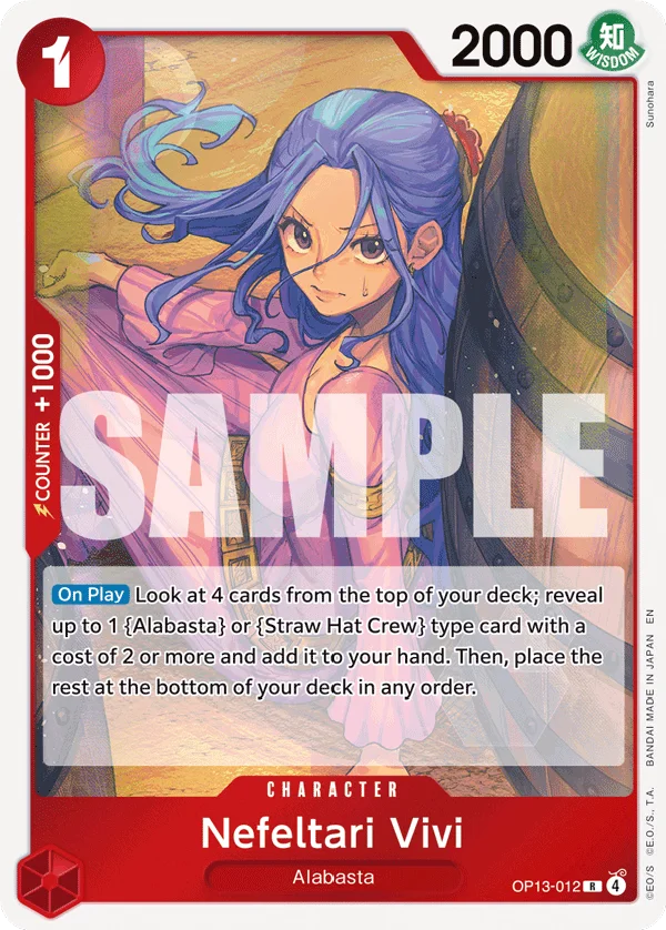 Nefeltari Vivi OP13-012 – One Piece Card Game Character