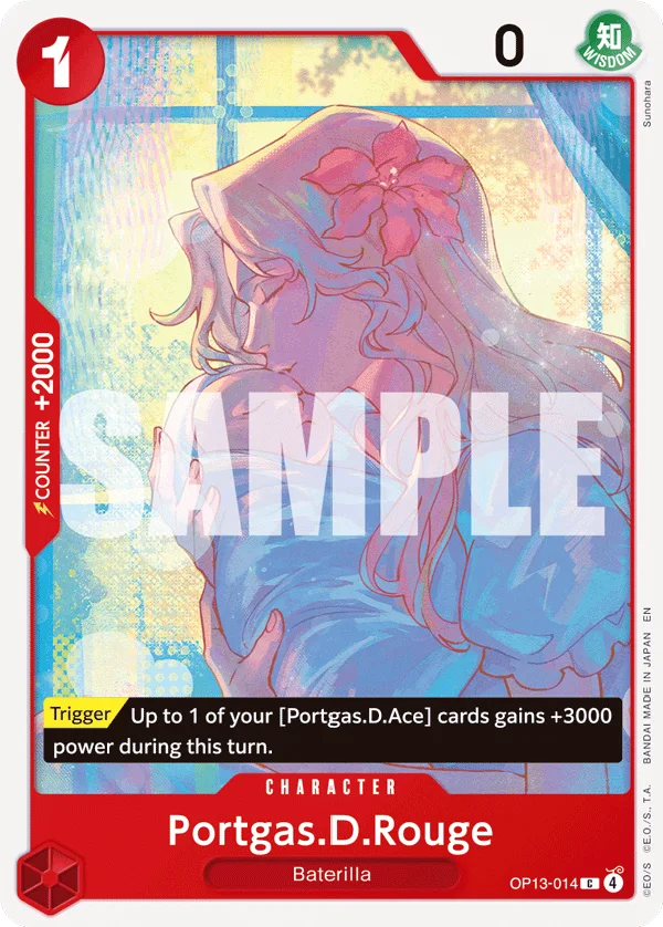 Portgas.D.Rouge OP13-014 – One Piece Card Game Character