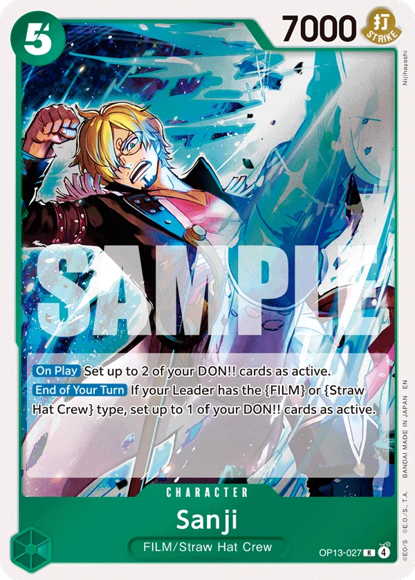 Sanji OP13-027 – One Piece Card Game Character