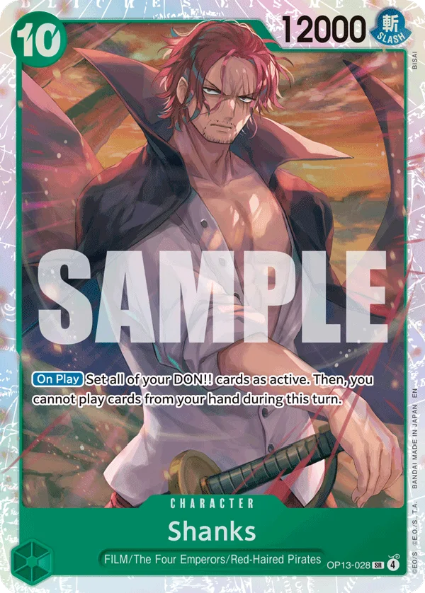 Shanks OP13-028 – One Piece Card Game Character