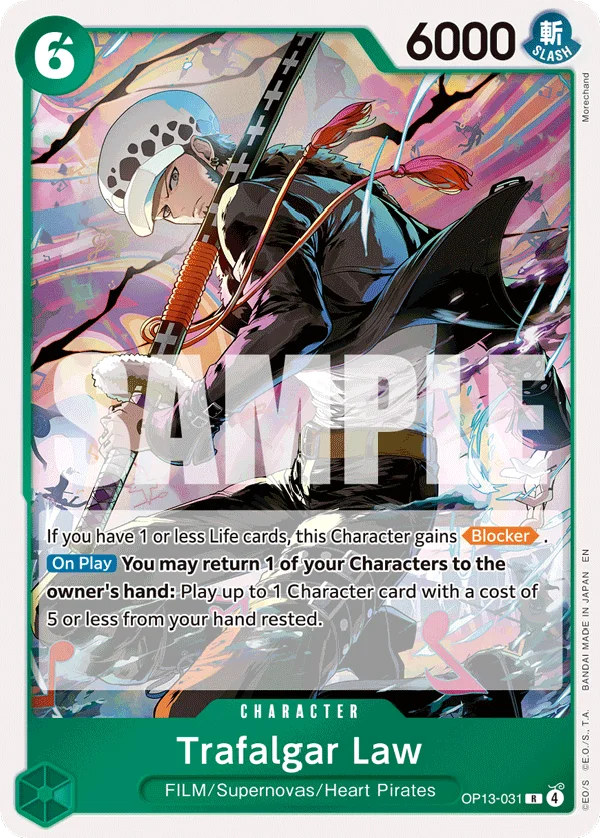 Trafalgar Law OP13-031 – One Piece Card Game Character