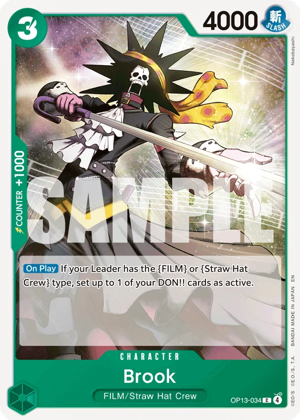 Brook OP13-034 – One Piece Card Game Character