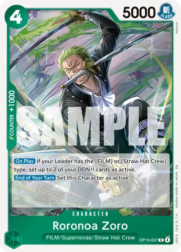 Roronoa Zoro OP13-037