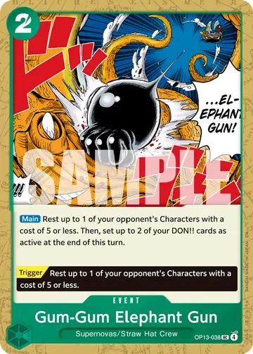 Gum-Gum Elephant Gun OP13-038