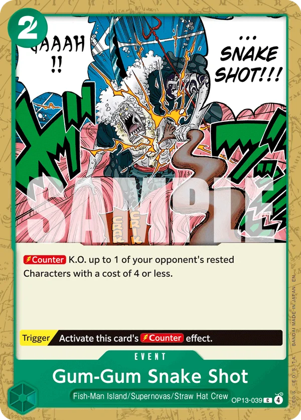 Gum-Gum Snake Shot OP13-039 – One Piece Card Game Event