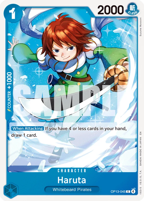 Haruta OP13-045 – One Piece Card Game Character